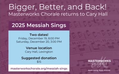 Messiah Sing Along 12/19, 12/20
