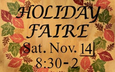 Holiday Fair, Nov. 14