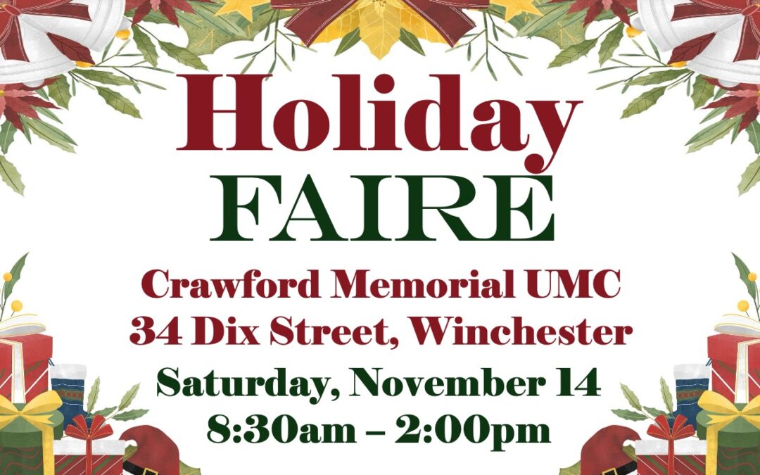 Holiday Fair, Nov. 14, 2026